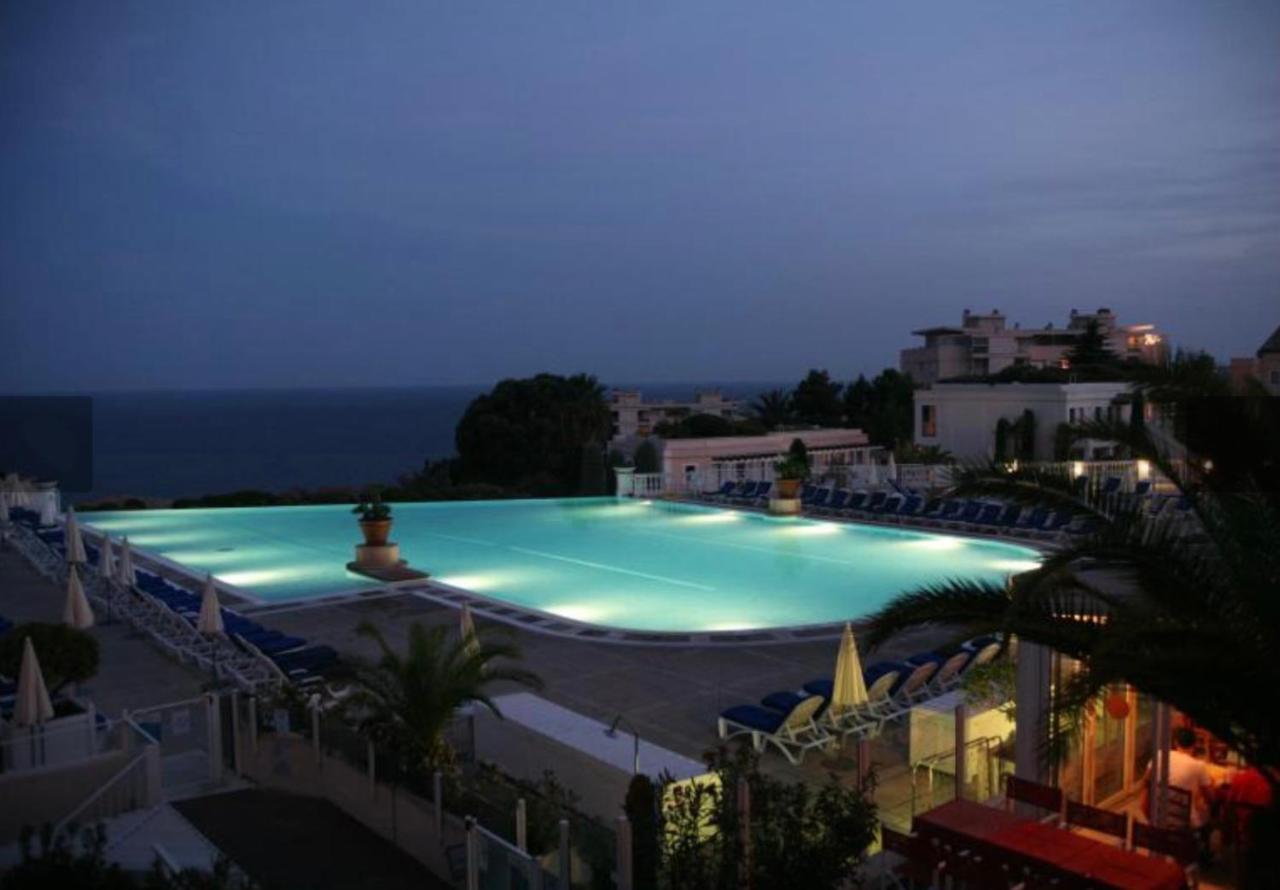 Exceptionnel Sur Cannes Vue Mer Piscine Exteriör bild
