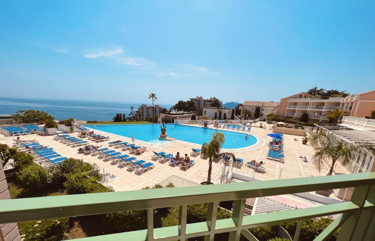 Exceptionnel Sur Cannes Vue Mer Piscine Exteriör bild