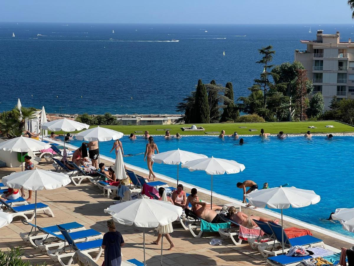 Exceptionnel Sur Cannes Vue Mer Piscine Exteriör bild